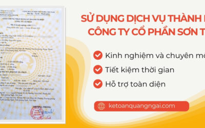 Dịch vụ thành lập công ty cổ phần Sơn Tịnh - Ms. Thu