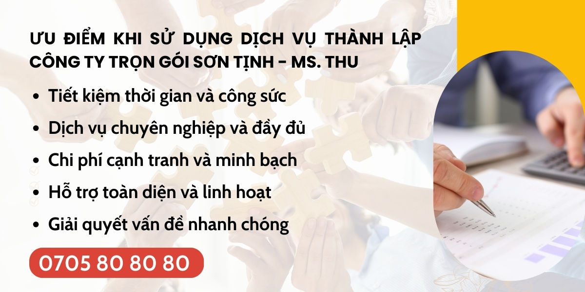 Thành lập công ty trọn gói Sơn Tịnh giá rẻ, uy tín - Ms. Thu