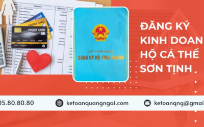 Dịch vụ đăng ký kinh doanh hộ cá thể Sơn Tịnh