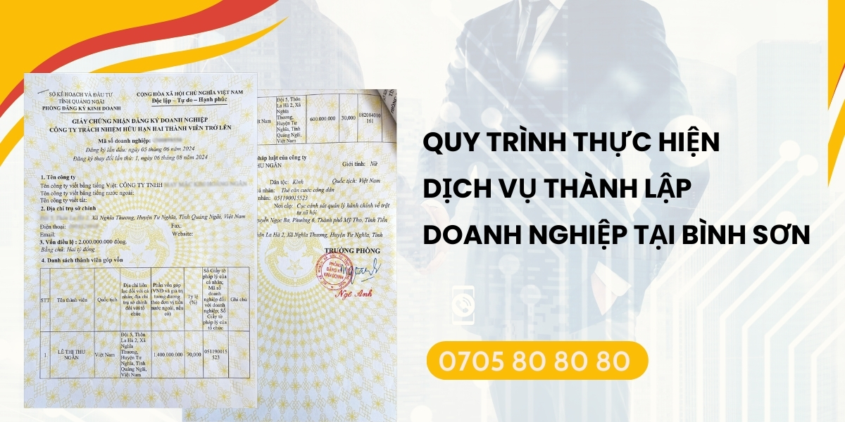 Dịch vụ thành lập công ty Bình Sơn uy tín - Ms. Thu