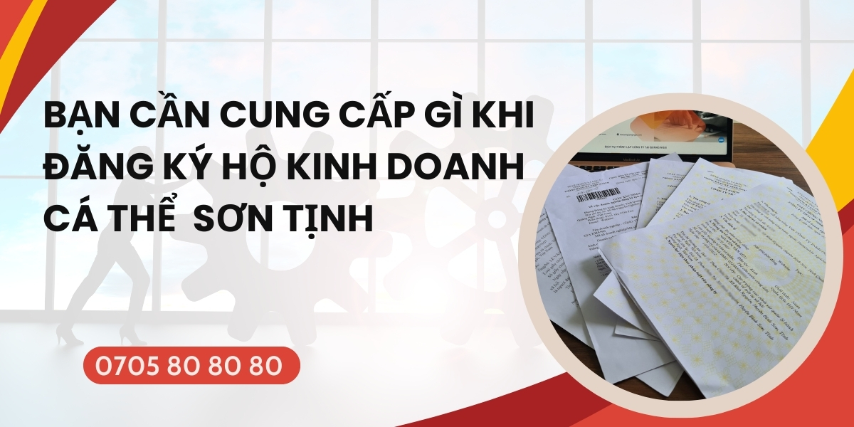 Đăng ký hộ kinh doanh cá thể Sơn Tịnh chuyên nghiệp