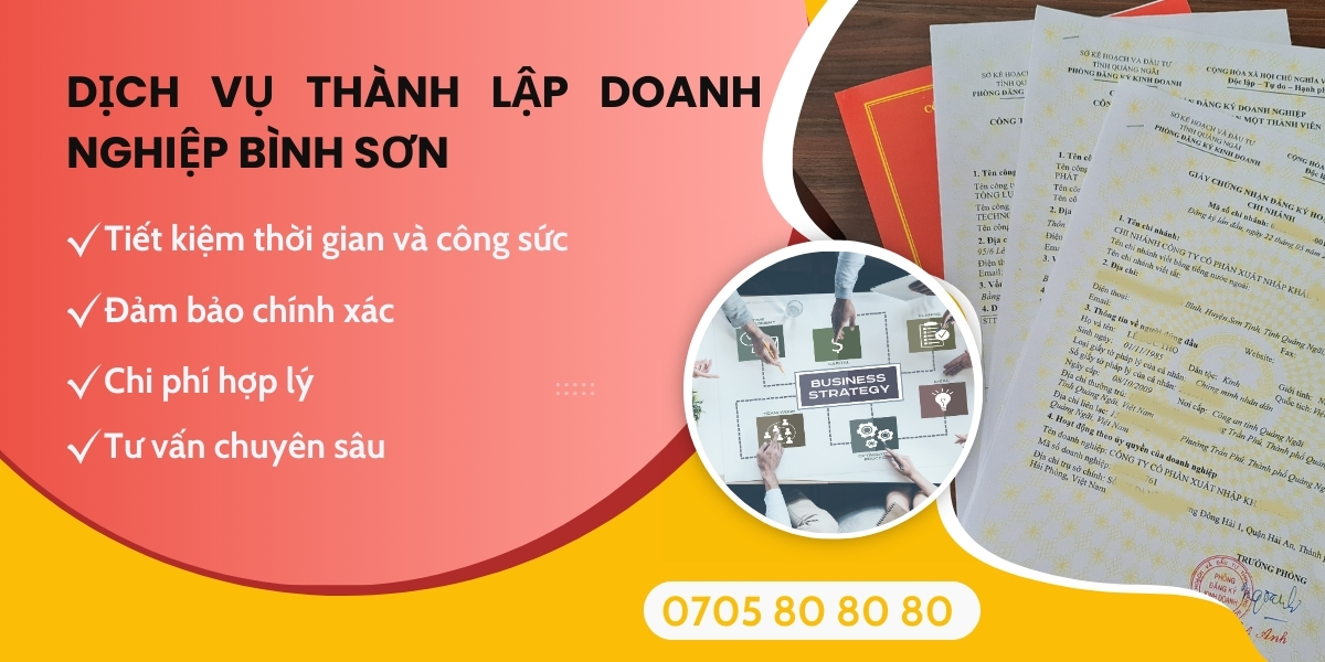 Dịch vụ thành lập doanh nghiệp Bình Sơn trọn gói - Ms. Thu