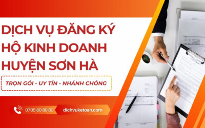 Đăng ký hộ kinh doanh cá thể Sơn Hà