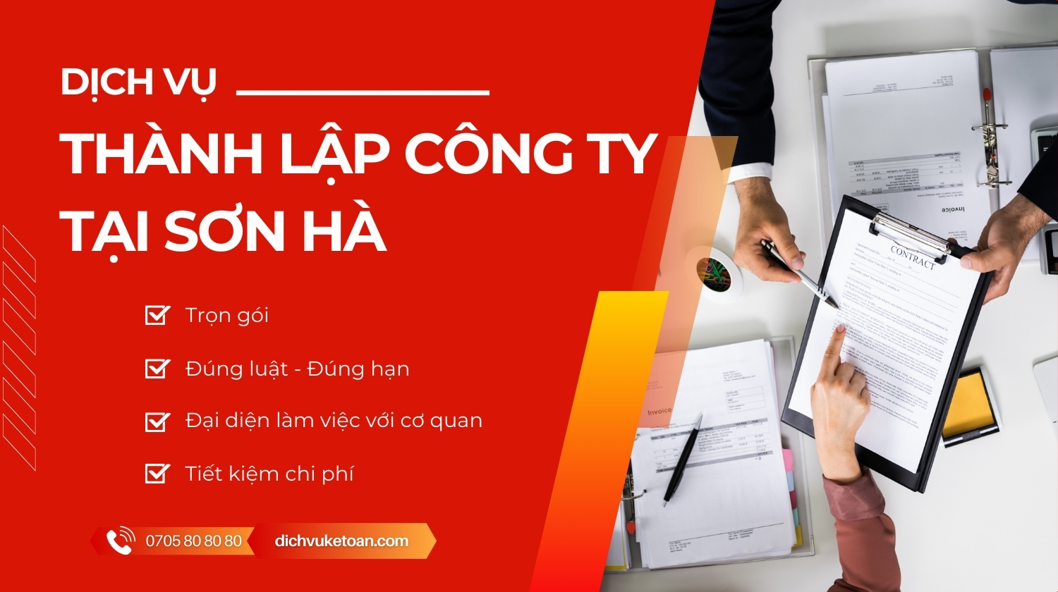 Thành lập công ty tại Sơn Hà