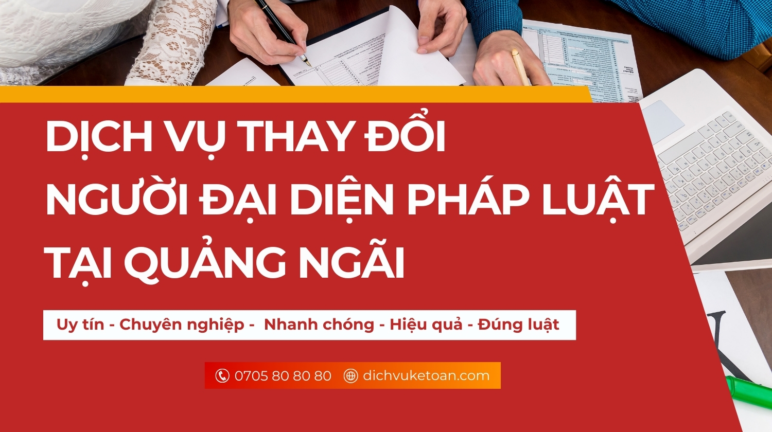 Thay đổi người đại diện pháp luật tại Quảng Ngãi